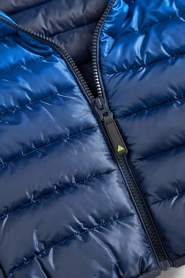 Cobalt blue down jacket