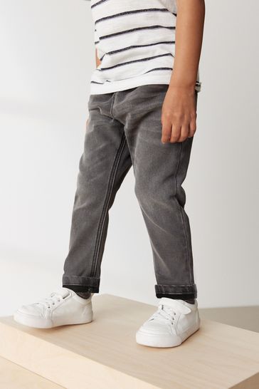 Grey Super Soft Pull On Jeans With Stretch (3mths-7yrs)