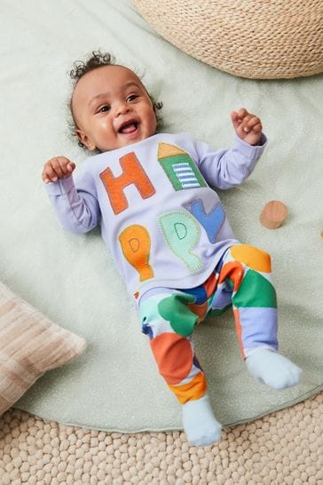 Bright Happy Baby T-Shirt And Leggings 2 Piece Set