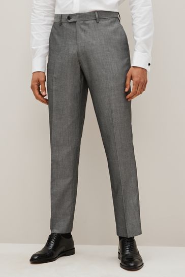Pantalones de corte estándar gris claro