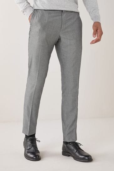 Light Grey Skinny Suit Trousers