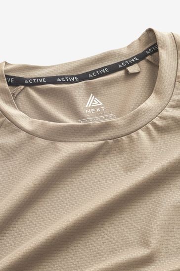 Stone Active Gym and Training Textured T-Shirt