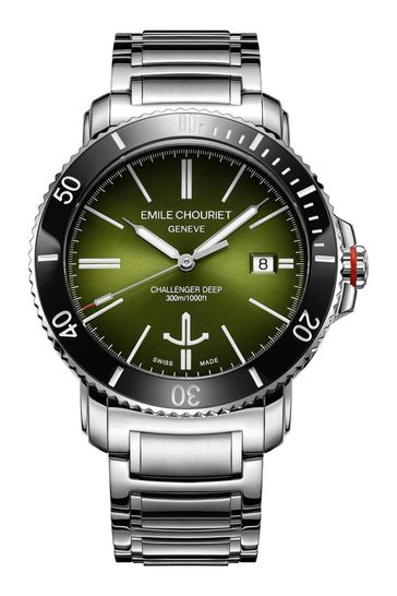 Buy Emile Chouriet Gents Green Challenger Deep Challenger Watch