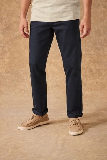 Navy Straight Classic Stretch Jeans