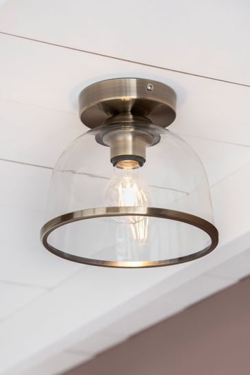 Brass Gloucester Flush Fitting Ceiling Light
