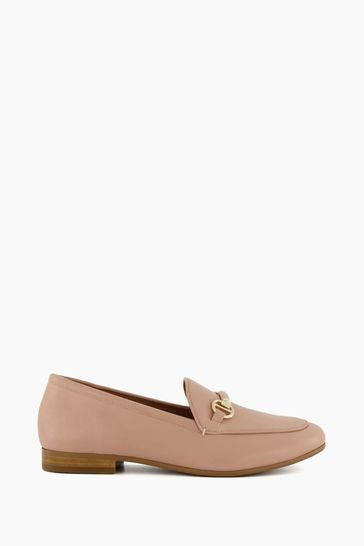 Dune pink loafers hot sale