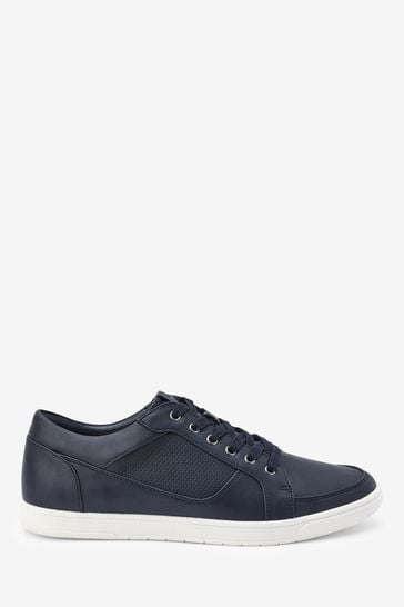 Navy Blue Regular Fit Smart Casual Trainers