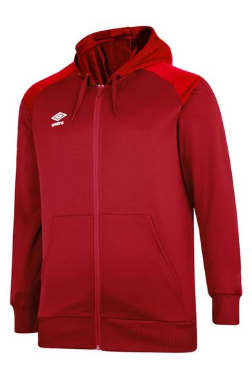 Buy Umbro Red 1 2 Zip Junior Hoodie from Next Luxembourg