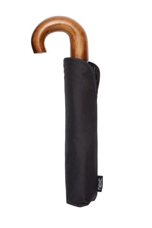 Black Wooden Handle Umbrella