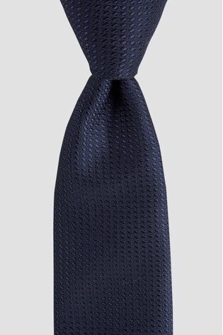 Moss Navy Textured Tie