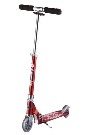 red childrens scooter