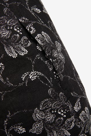 black linen kaftan