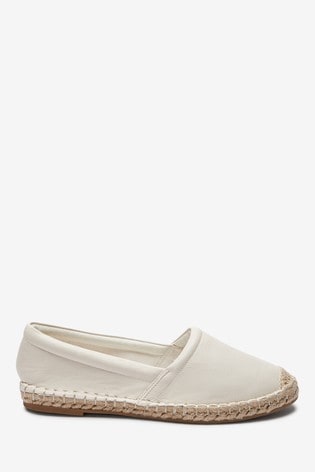 Buy Ecru Slip-On Espadrille Shoes from 