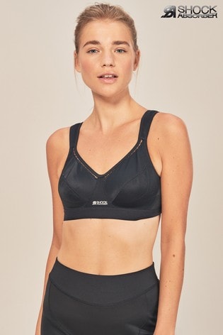 Shock Absorber Black Active Support Non Wired Sports Bra