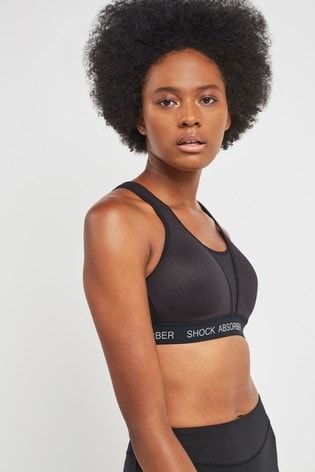 Shock Absorber Black Ultimate Run Padded Non Wired Sports Bra