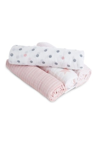 pink muslin blanket