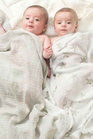 grey swaddle blanket