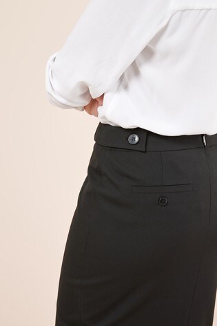 tailored maxi pencil skirt