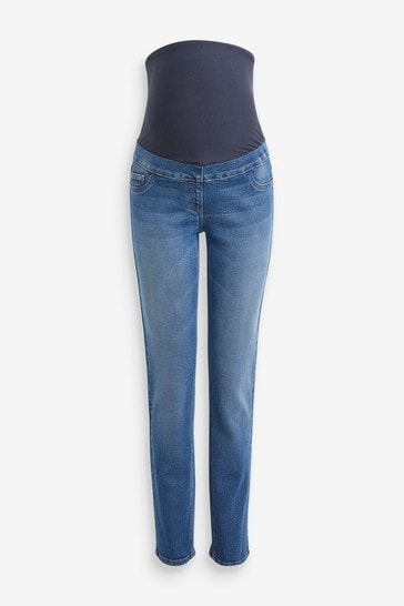 Mid Blue Denim Maternity Slim Jeans