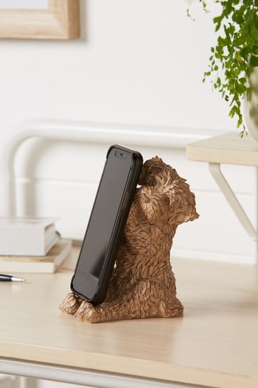 Brown Phone Holder Charlie The Cockapoo
