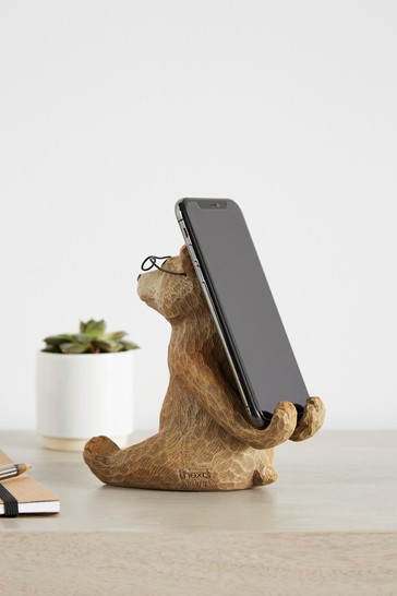 Buy Brown Bertie The Bear Phone Holder from Next USA