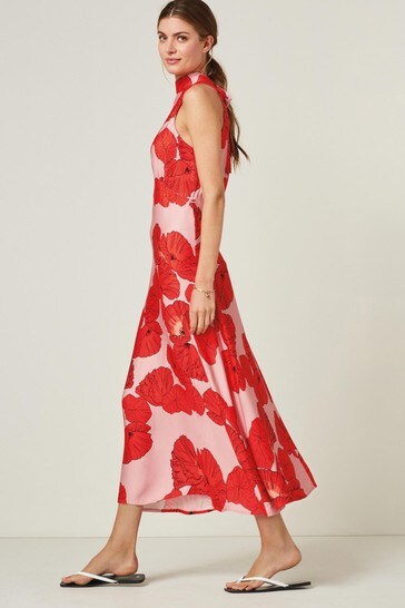 Next pink midi dress