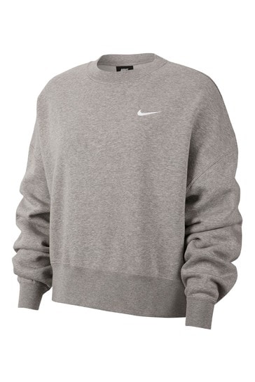 nike grey essentials crew neck sweatshirt