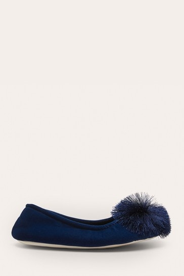 Buy Boden Pom Pom Slippers from Next Luxembourg