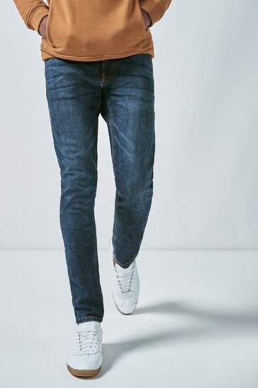 Mid Blue Skinny Fit Motion Flex Stretch Jeans