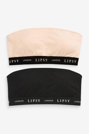 Lipsy Lounge Bandeau Bras 2 Pack