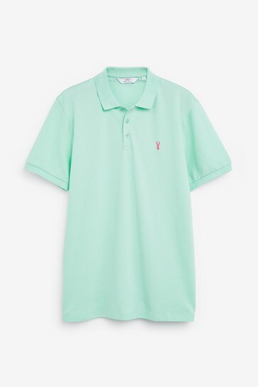 Mint Green Regular Fit Pique Polo Shirt