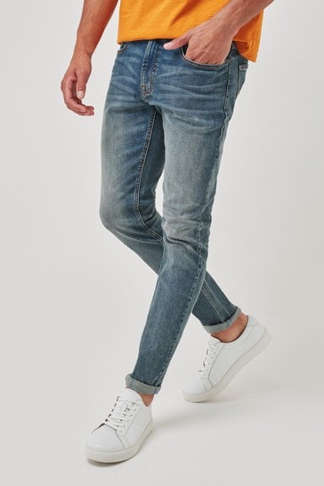 Vintage Wash Slim Fit Motion Flex Stretch Jeans