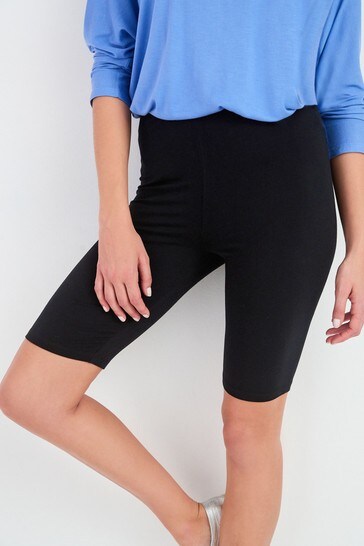 Ladies black cotton cycling shorts hot sale