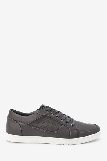 Grey Regular Fit Smart Casual Trainers