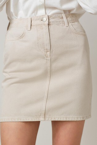 Buy Ecru Denim Mini Skirt From Next Ireland
