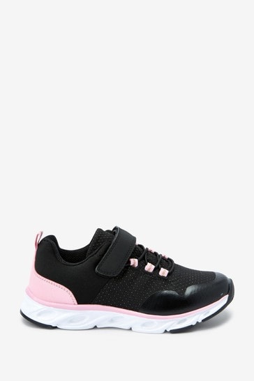 Black/Pink Runner Trainers
