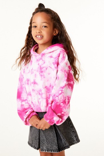 pink tye dye hoodie