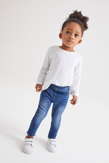 Mid Blue Denim Super Skinny Fit Jeggings (3mths-7yrs)