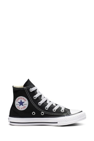 black and white high top converse
