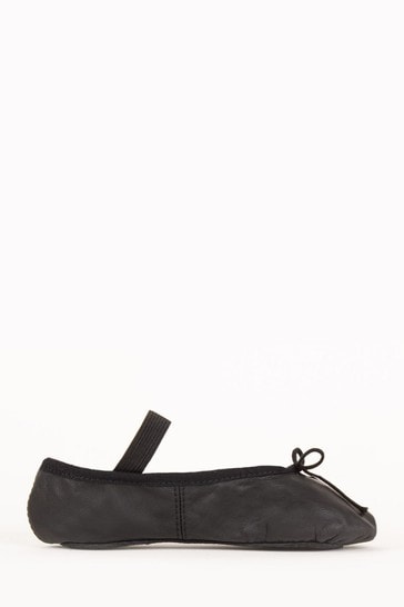 Trotters London Black Bloch Ballet Shoes