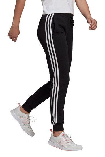 adidas Black 3-Stripes Joggers