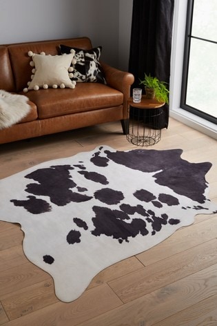 Black White Faux Cowhide Rug From, Faux Cowhide Rug Reviews