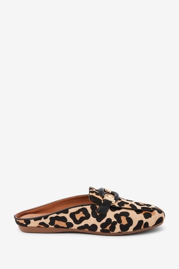 Leopard Forever Comfort® Driver Mule Shoes