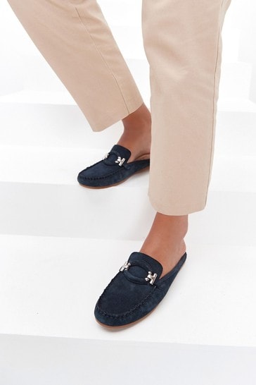 Navy Forever Comfort® Driver Mule Shoes