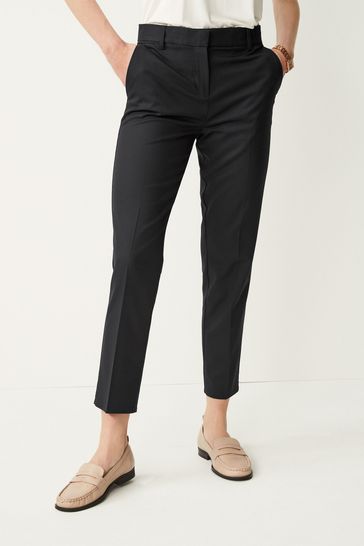 Navy Tailored Slim Trousers