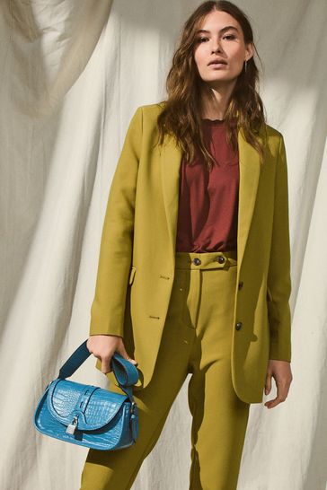 Green boyfriend hotsell coat