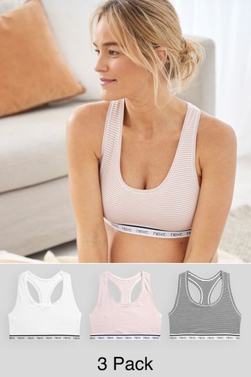 Laatste jas voorkomen Buy Cotton Crop Top 3 Pack from Next USA