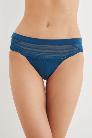 Teal Blue High Leg Forever Comfort® Knickers