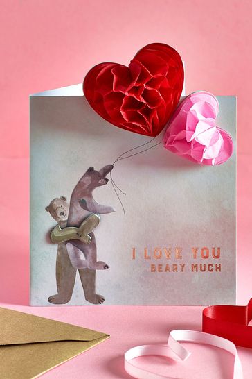 Multi Valentine's Bear Couple Card