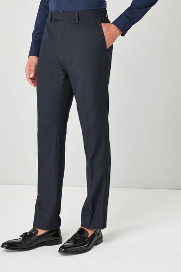 Navy Blue Slim Fit Tuxedo Suit Trousers
